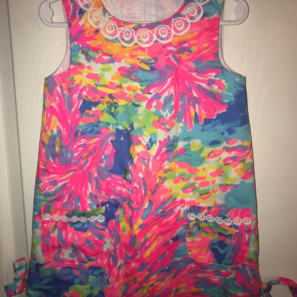 Lilly Pulitzer Girls Shift Dress Size 4 EUC